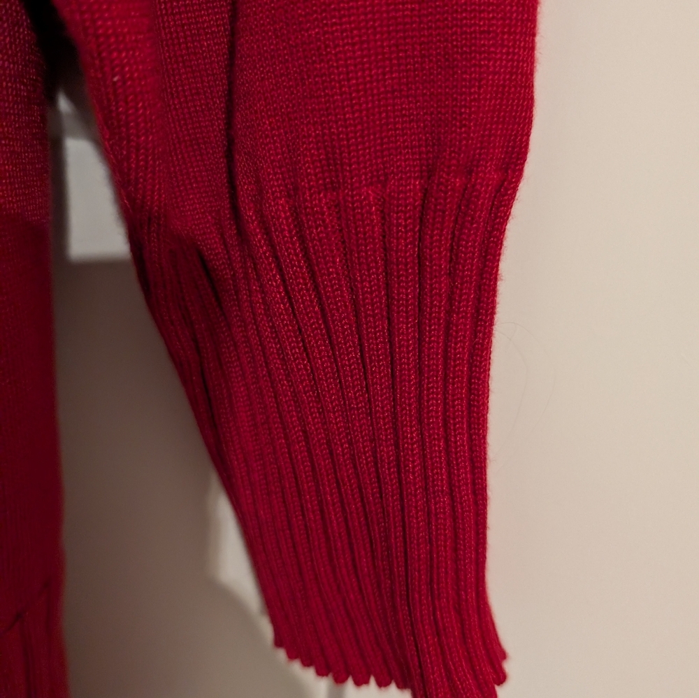 Cable And Gauge Women's Red Sweater 1X New - Picture 5 of 8